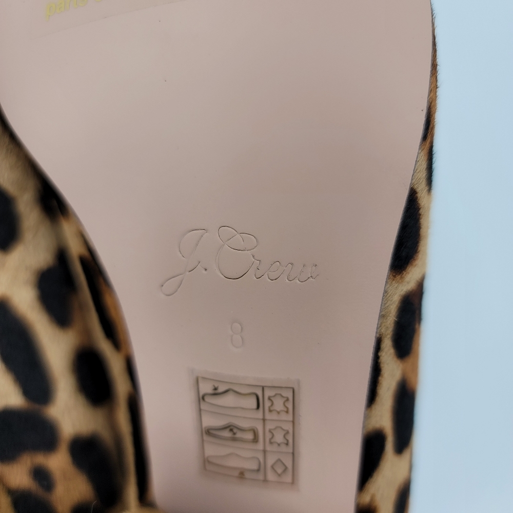 BNIB J.Crew Pointed Block Heel Pumps in Calf Hair - Picture 6 of 10